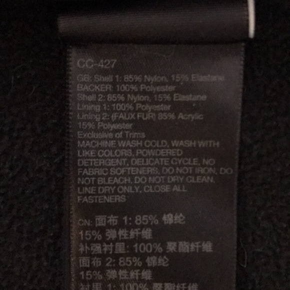 Marmot Black Jacket Brown Fur Hood Size XL - Picture 13 of 17